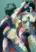 Figure painting colorful.