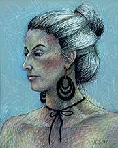 Portrait of a woman.