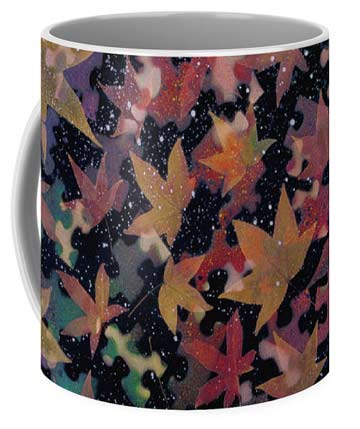 Modern blue green art coffee mug. Modern blue green art coffee mug.