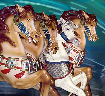 ecards photography carousel horses