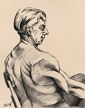 Old man figure drawing.