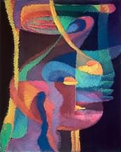 Abstract pastel art.