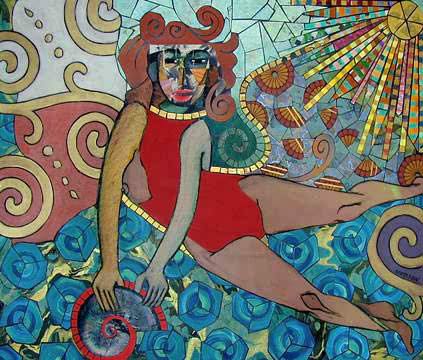 Colorful collage art. Collage art colourful.