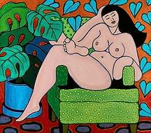 ecards Colorful abstract nude.