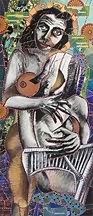Expressionist figure art.