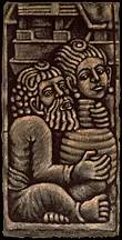 Prembanan Hindu relief figures art prints.