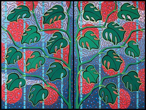 Decorative paintings.