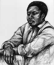 Portrait drawing, Black men.