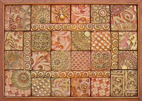 Quilt art relief.