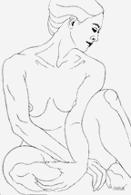Figure drawing realistic contemporary.