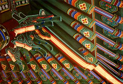 Korean temple decoration.