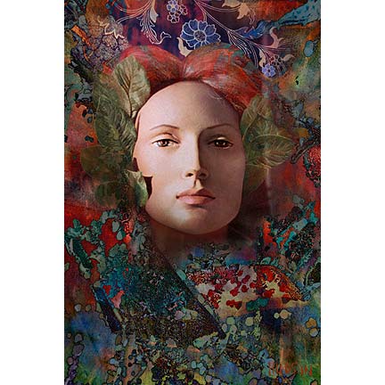 Surreal portraits, mythical woman. Surreal portraits photography.